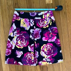 Express Pink and Black A-Line Cocktail Skirt